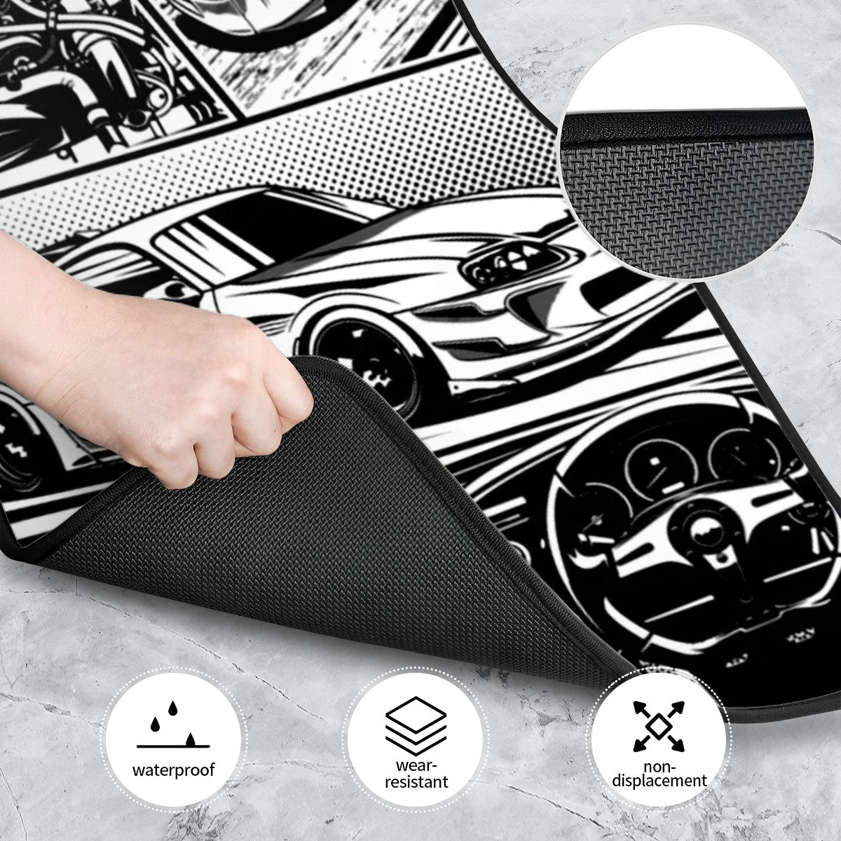 MK4 Supra Illustration Automotive Floor Mats