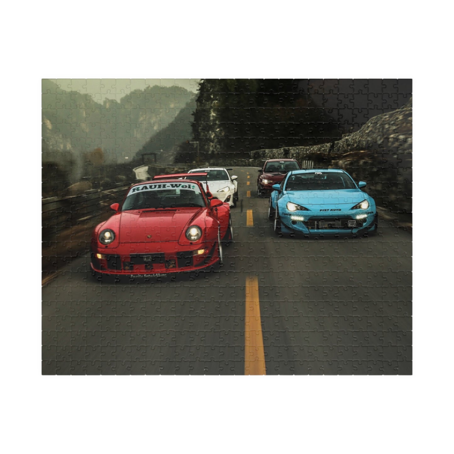 Car Lineup Jigsaw Puzzle [110, 252, 520, or 1014 pieces]