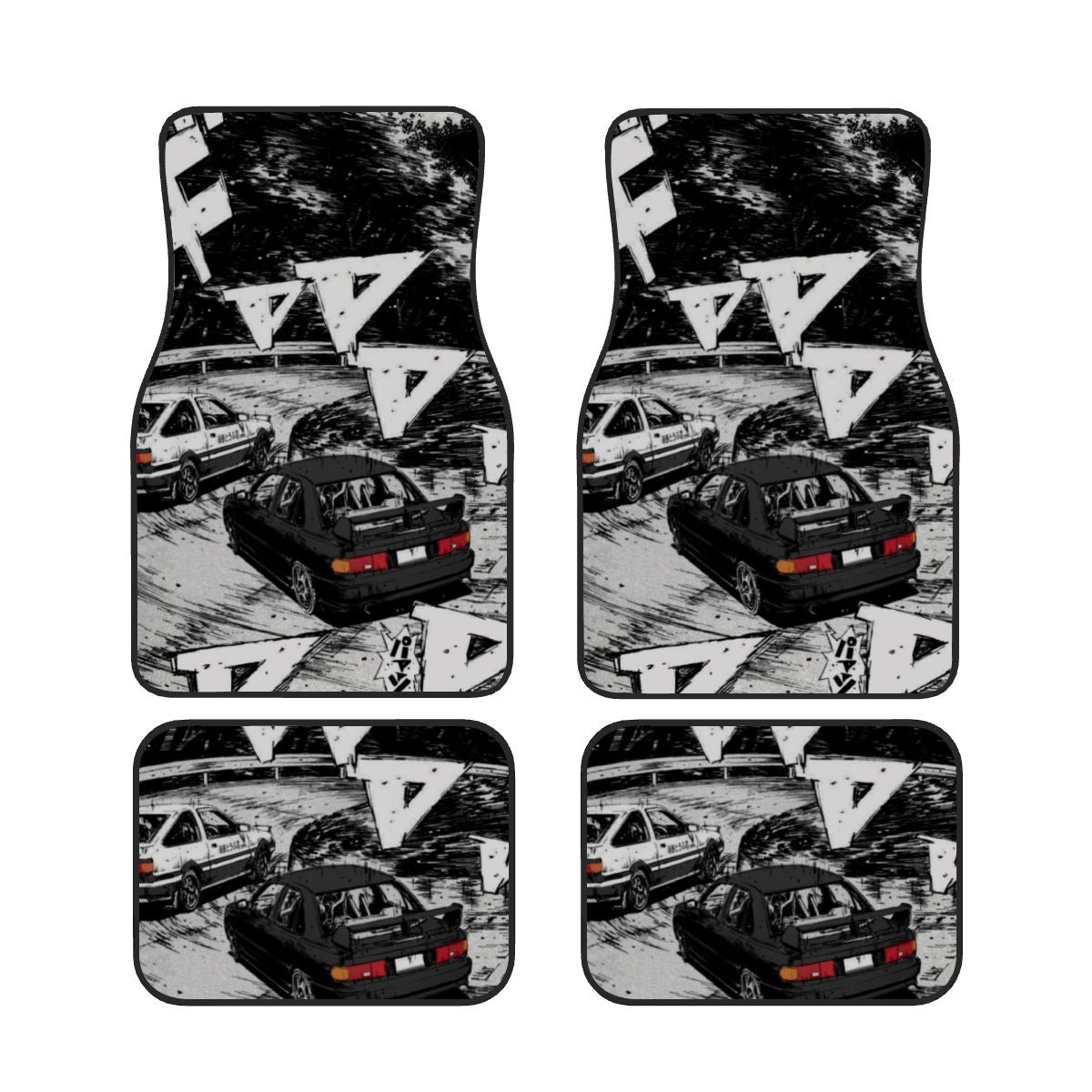 Japanese Mountain Drifting Inspired Automotive Floor Mats – Touge Racing Style Car Interior Accessory