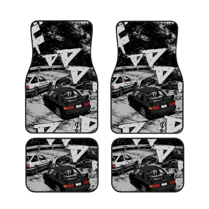 Japanese Mountain Drifting Inspired Automotive Floor Mats – Touge Racing Style Car Interior Accessory