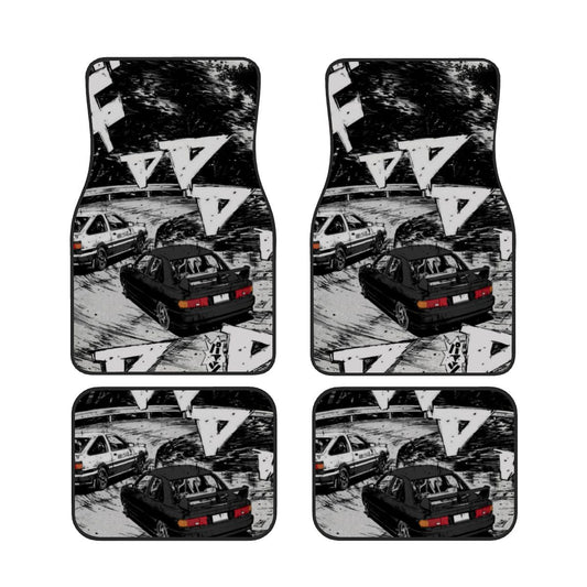 Japanese Mountain Drifting Inspired Automotive Floor Mats – Touge Racing Style Car Interior Accessory