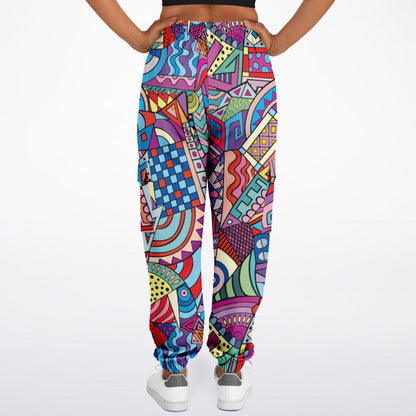 Abstract Artwork Fashion Cargo Sweatpants