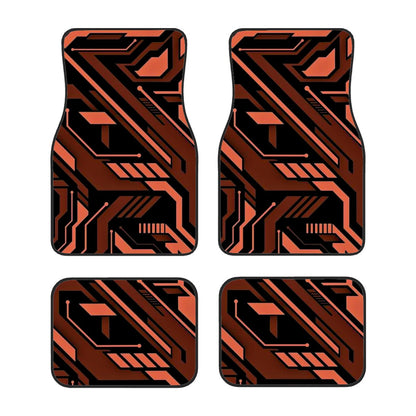 Cyberpunk Inspired Pattern Automotive Floor Mats
