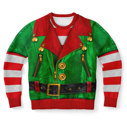 Santa's Little Biker Help Printed Sweatshirt