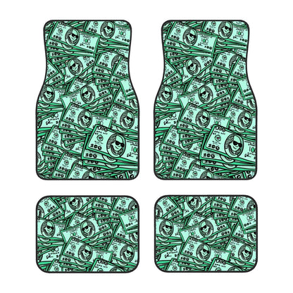 Dollar Bills Illustration Automotive Floor Mats