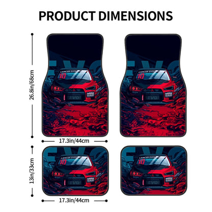 Evo X Illustration Automotive Floor Mats