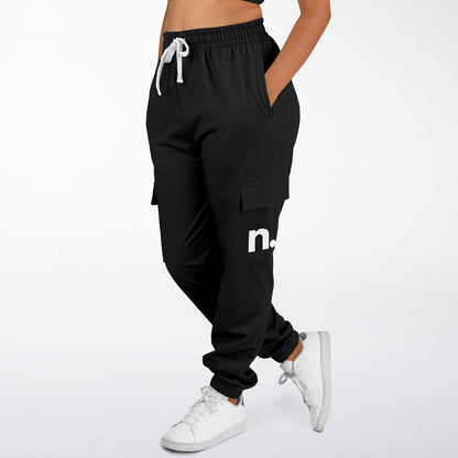 Basic Black Fashion Cargo Sweatpants