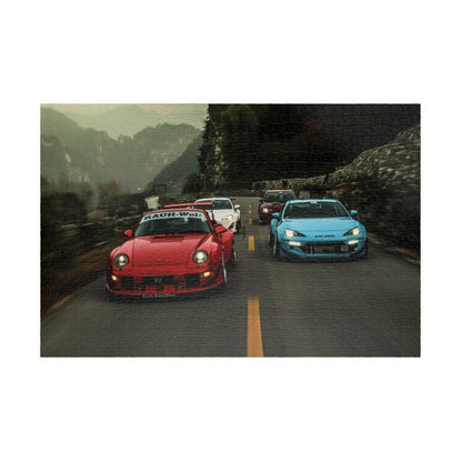 Car Lineup Jigsaw Puzzle [110, 252, 520, or 1014 pieces]