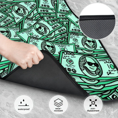 Dollar Bills Illustration Automotive Floor Mats