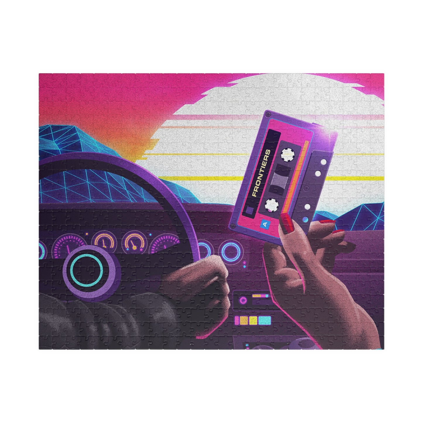 Retro Car Cabin Art Jigsaw Puzzle [110, 252, 520, or 1014 pieces]