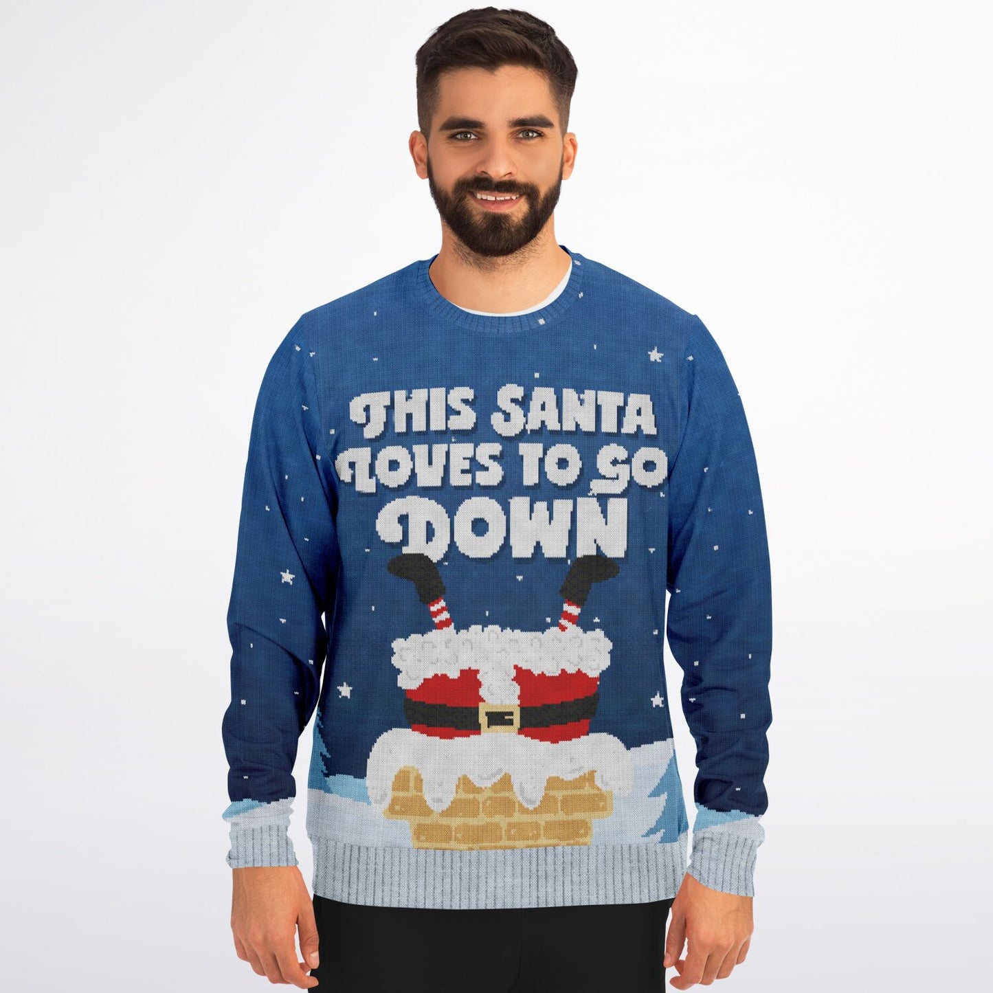 This Santa Loves To Go Down Christmas Sweatshirt