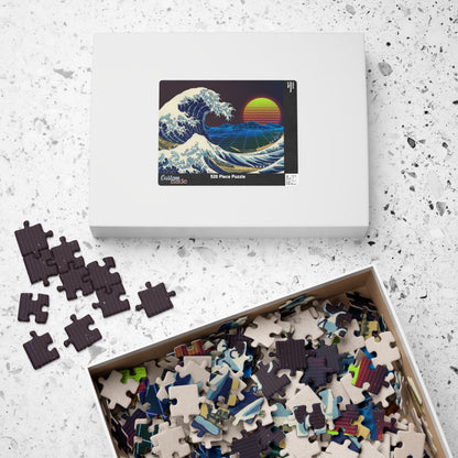 Retrowave Jigsaw Puzzle [110, 252, 520, or 1014 pieces]