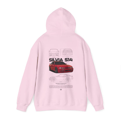 Silvia S14 Poster Style Hoodie