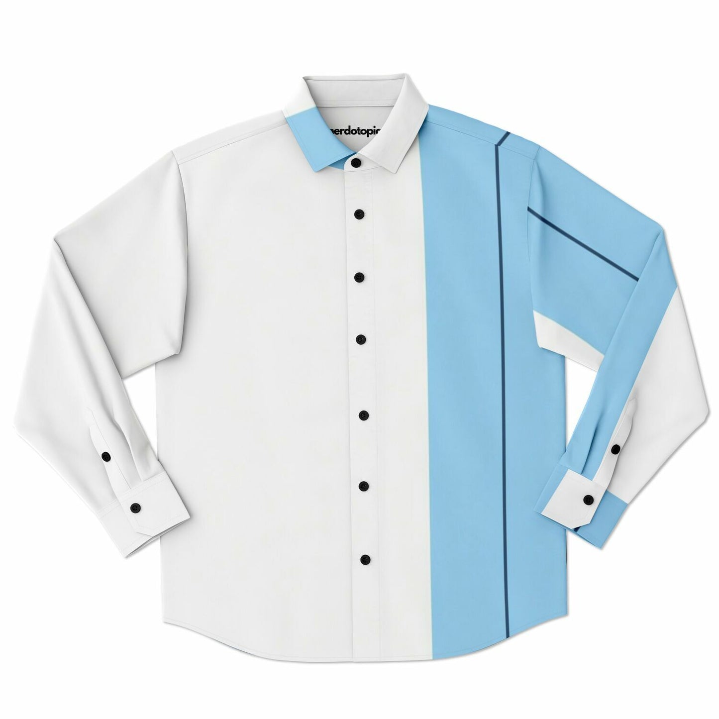 Turbo S Illustration Art Long Sleeve Button Down Shirt - AOP