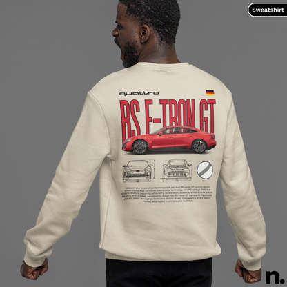 AudiRSE-tronGTPosterStyle-Nerdotopia-SweatshirtImage-Beige Colour