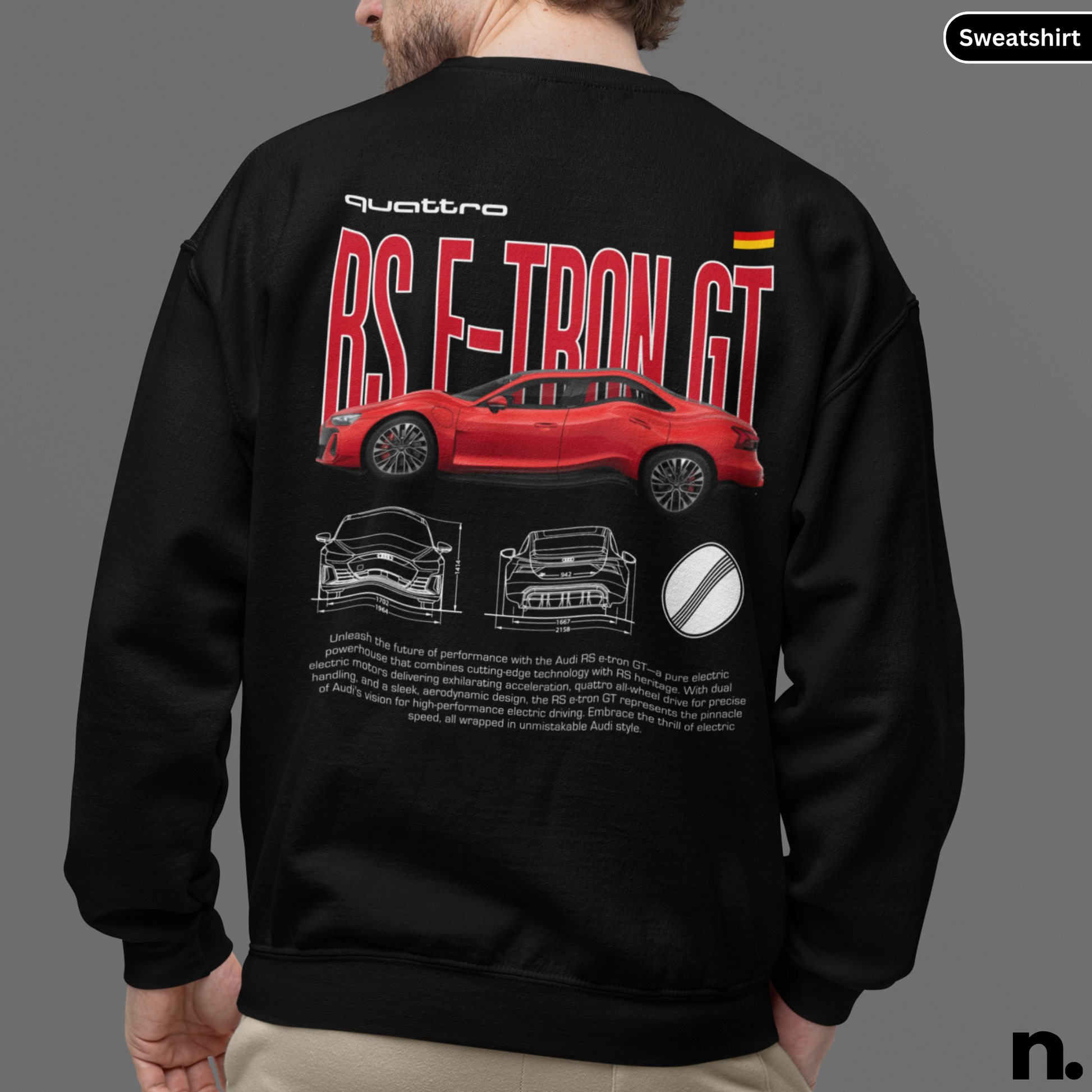 AudiRSE-tronGTPosterStyle-lack. 
Nerdotopia-SweatshirtImage-bColour