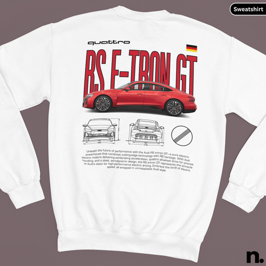 AudiRSE-tronGTPosterStyle-Nerdotopia-SweatshirtImage-White. Colour