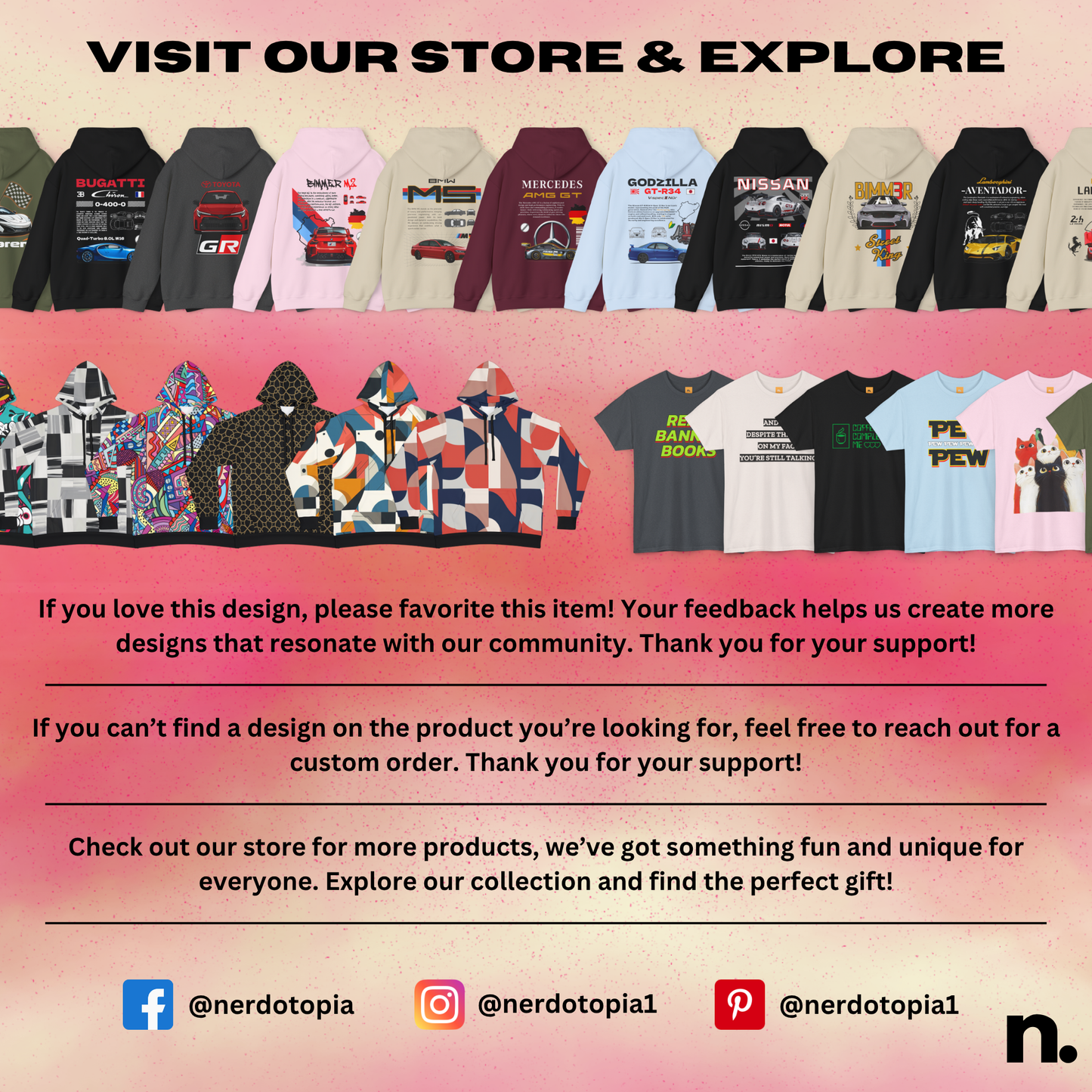 Nerdotopia Retro Fashion Long Shorts
