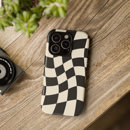 Checkered Flag Inspired Tough Phone Case