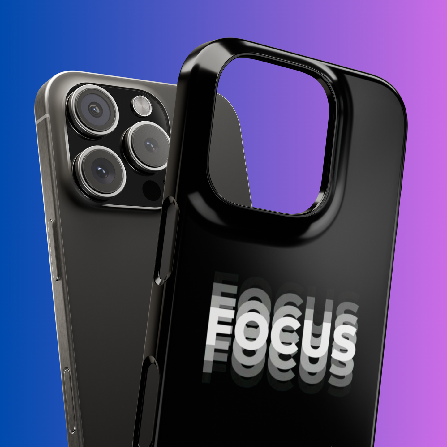Focus Hallucination Effect Minimalistic MagSafe Tough Case