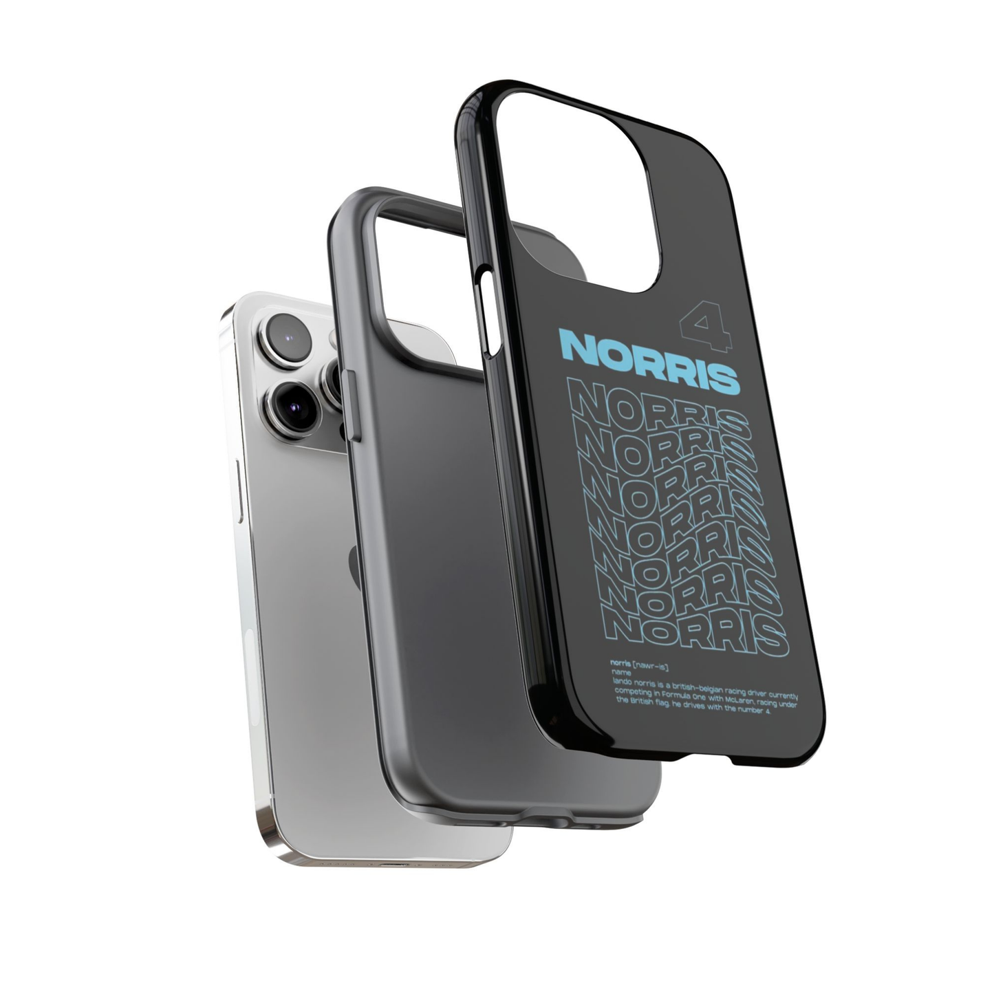 Lando Norris Inspired F1 Tough Magnetic Cases