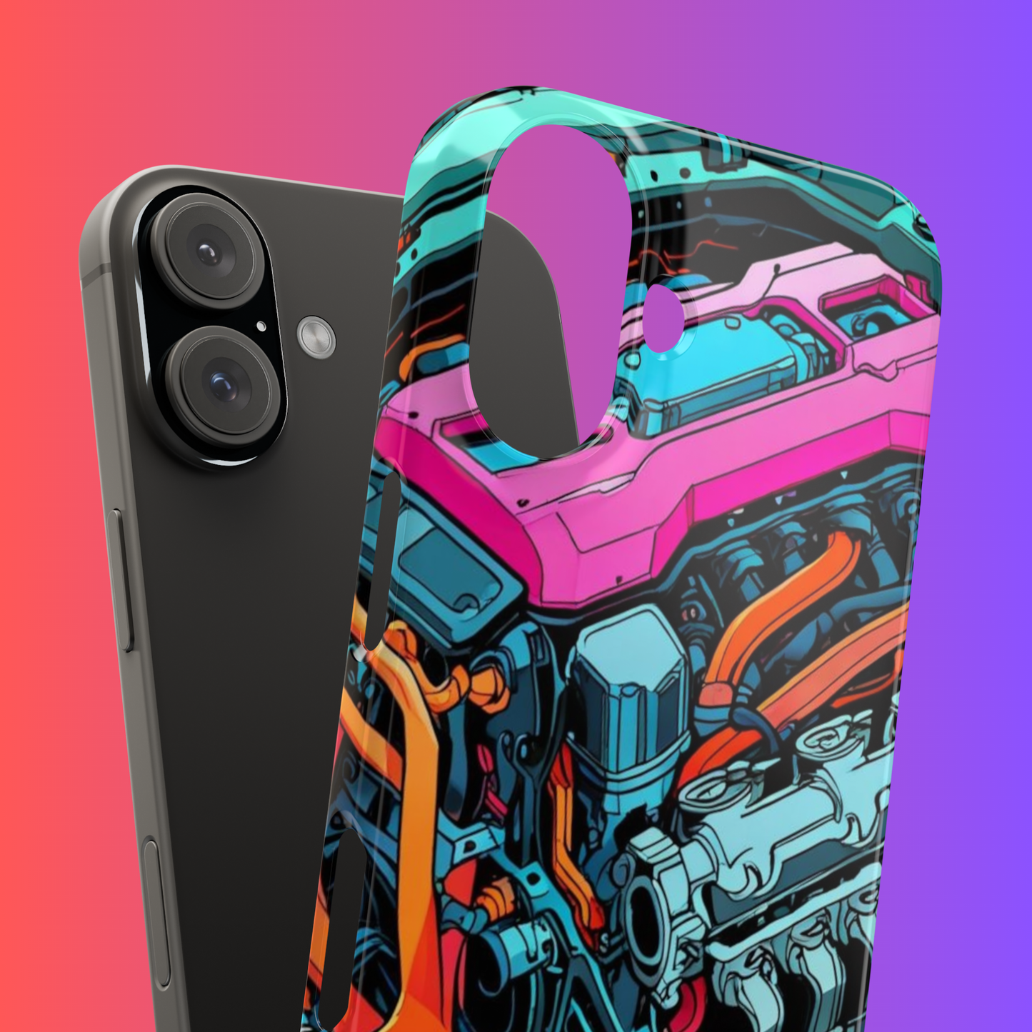 Engine Illustration Tough Phone Case