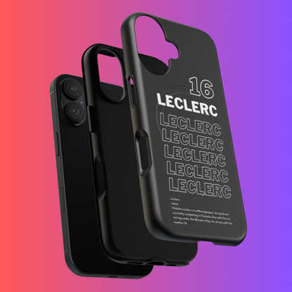 Leclerc 16 F1 Inspired Snap Case