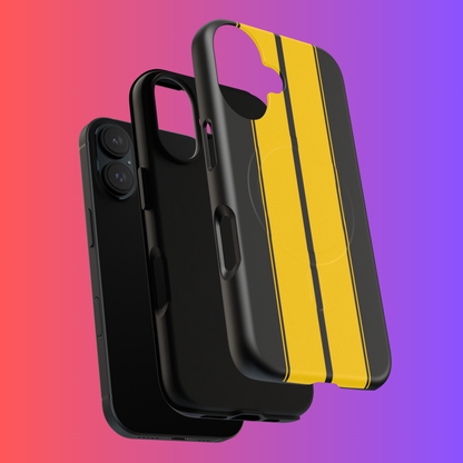Yellow Racing Stripes Snap Case