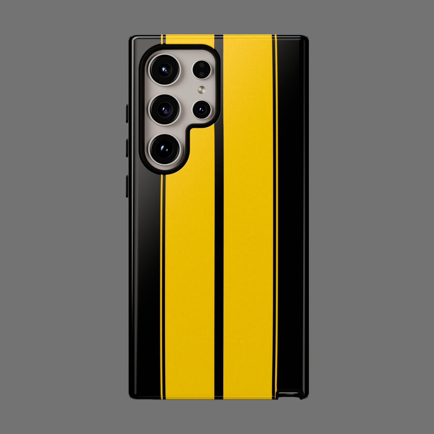 Yellow Racing Stripes Snap Case