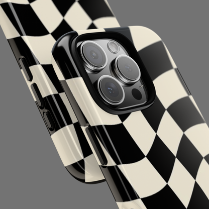 Checkered Flag Inspired Tough Phone Case