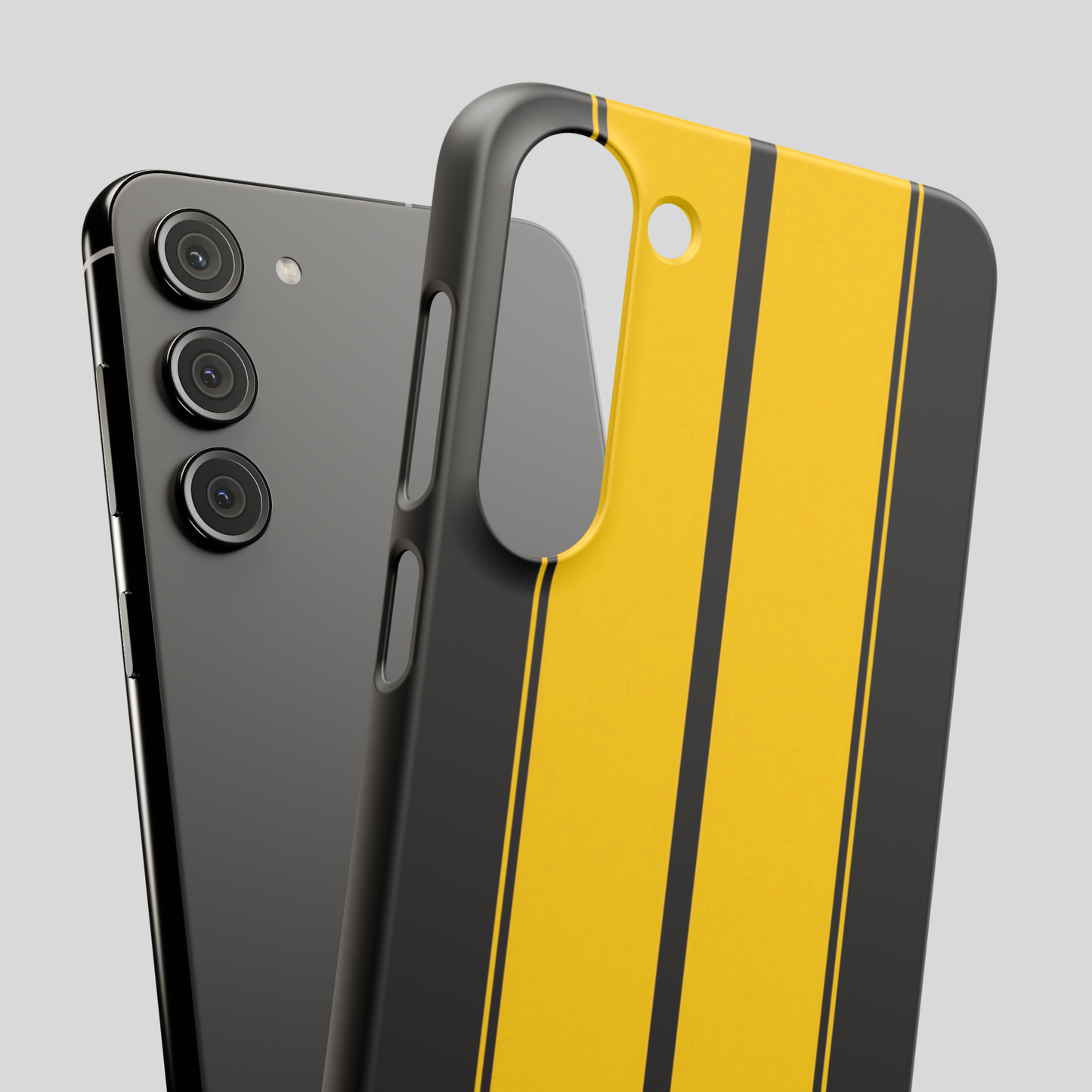 Yellow Racing Stripes Snap Case