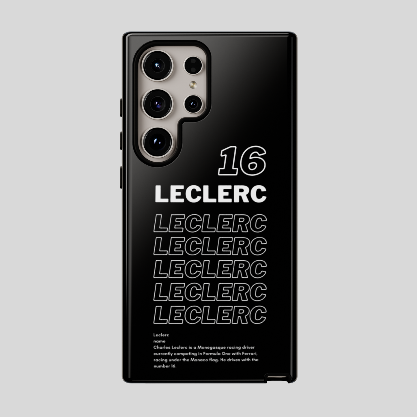 Leclerc 16 F1 Inspired Snap Case
