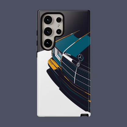 Merc W124 Illustration Tough Magnetic Case