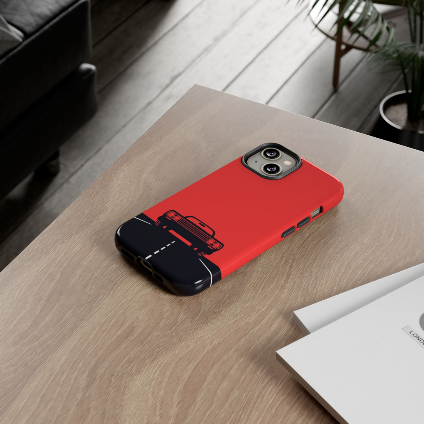 Classic Car Illustration Tough Case