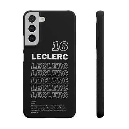 Leclerc 16 F1 Inspired Snap Case