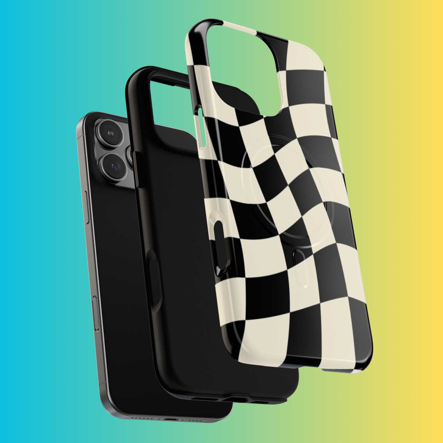 Checkered Flag Inspired Tough Phone Case