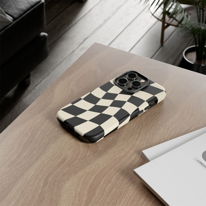 Checkered Flag Inspired Tough Phone Case