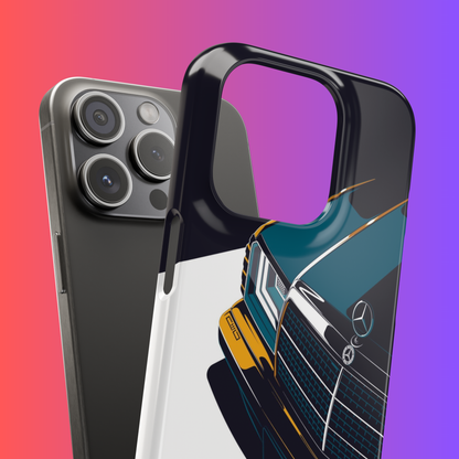 Merc W124 Illustration Tough Magnetic Case