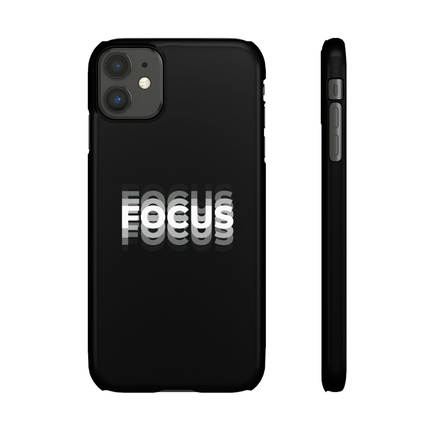 Focus Hallucination Effect Minimalistic Snap Case