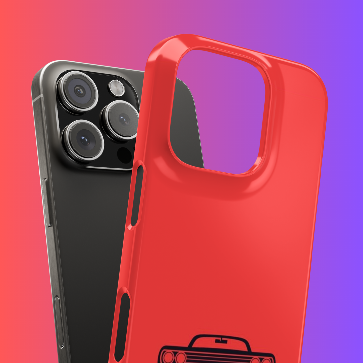 Classic Car Illustration Tough Case