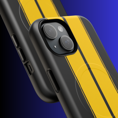 Yellow Racing Stripes Snap Case