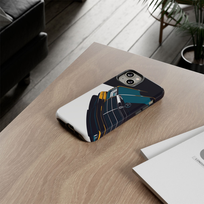 Merc W124 Illustration Tough Magnetic Case