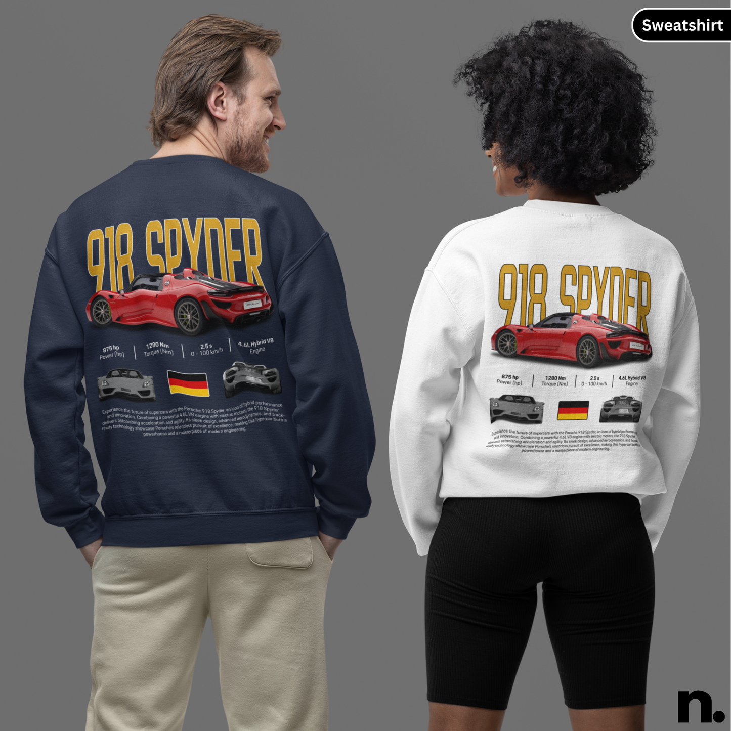918 Spyder Poster Style Sweatshirt