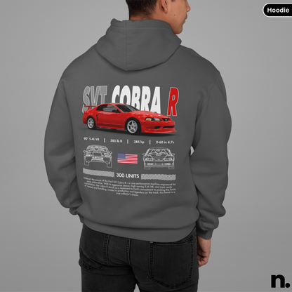 American Muscle Cobra R Poster Style Hoodie