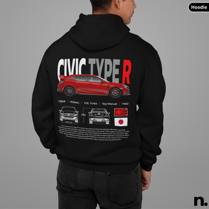 Civic Type R Poster Style Hoodie