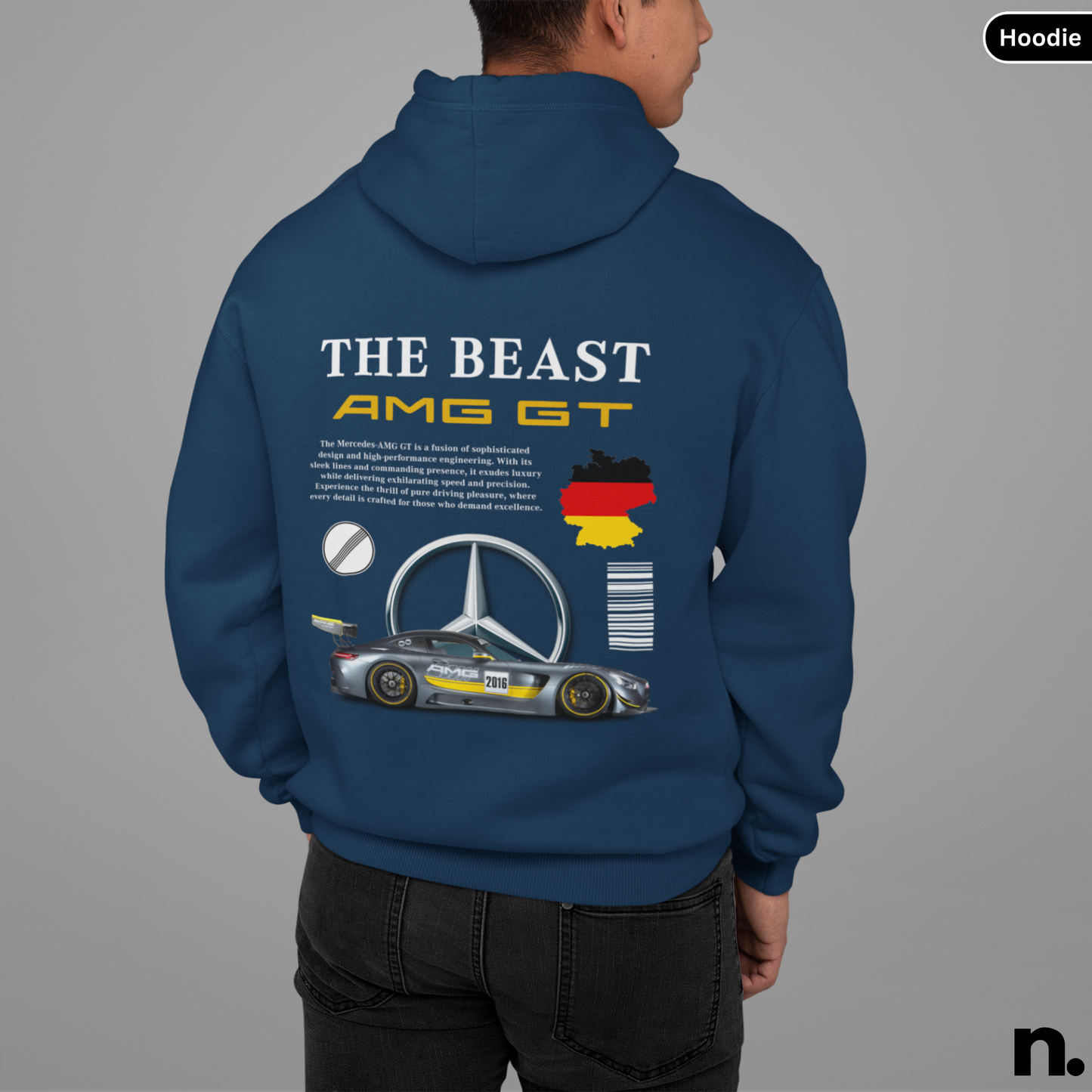 Beast AMG GT Poster Style Hoodie