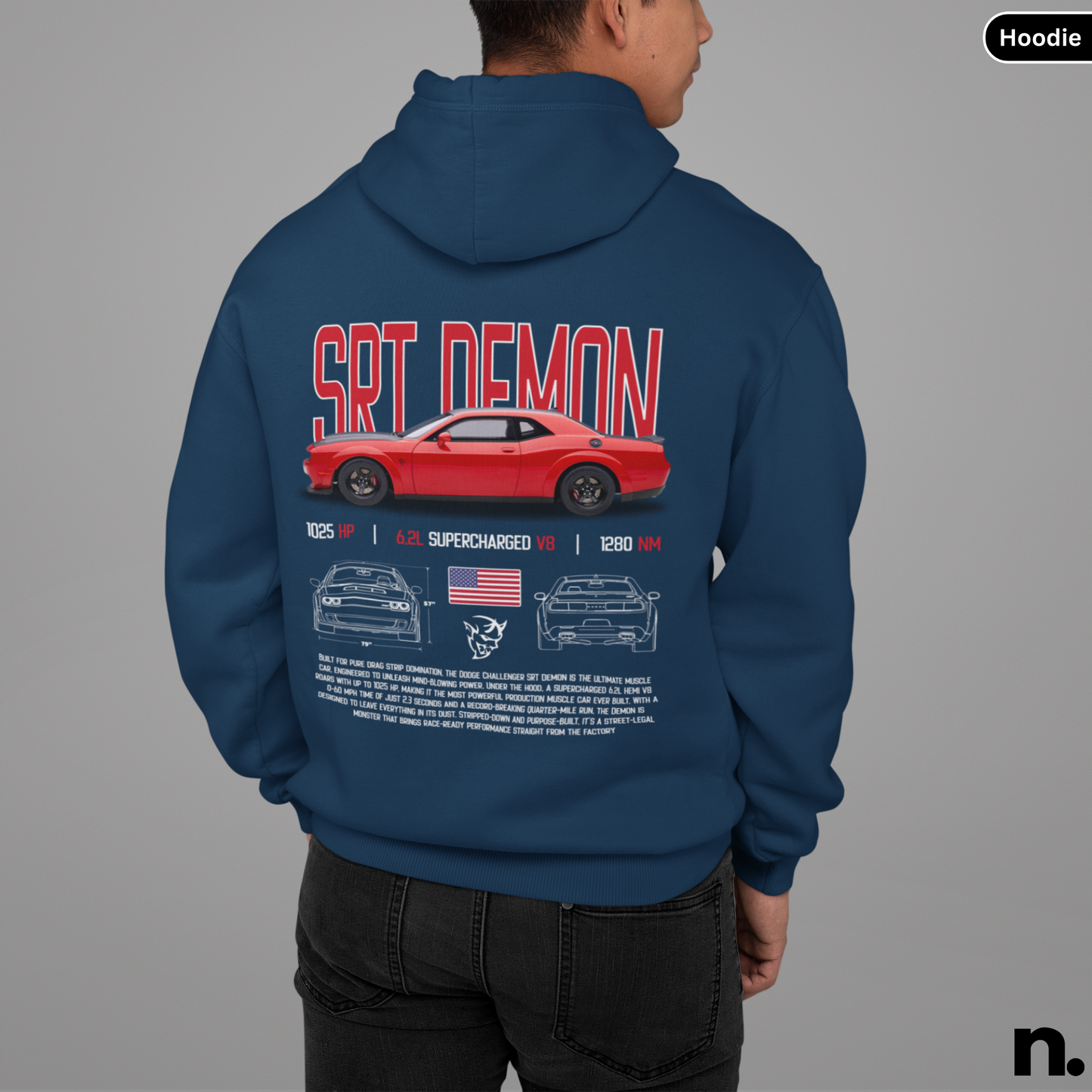 SRT Demon Poster Style Hoodie