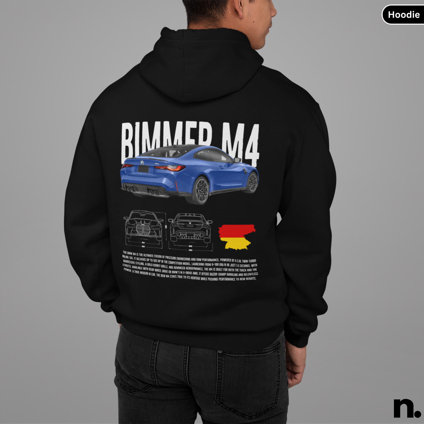 Bimmer M4 Poster Style Hoodie
