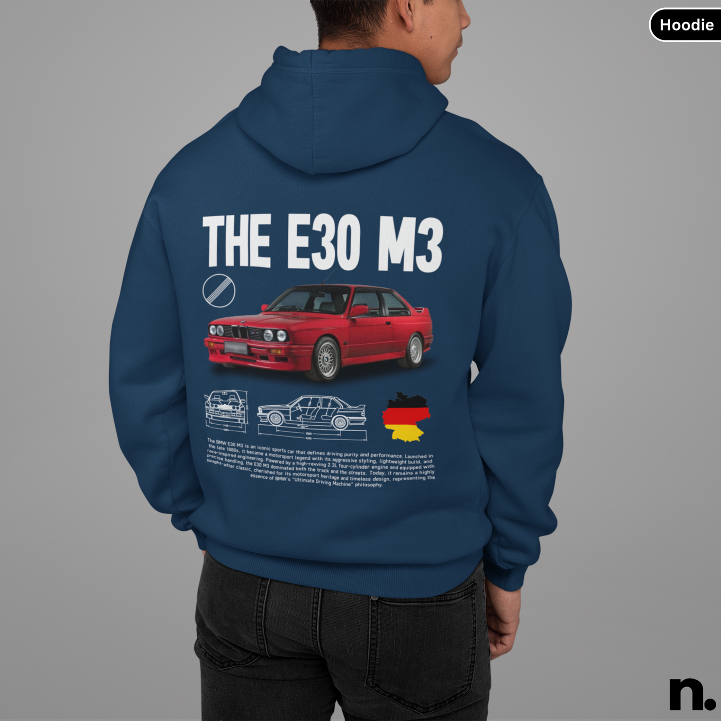 E30 M3 Poster Style Hoodie