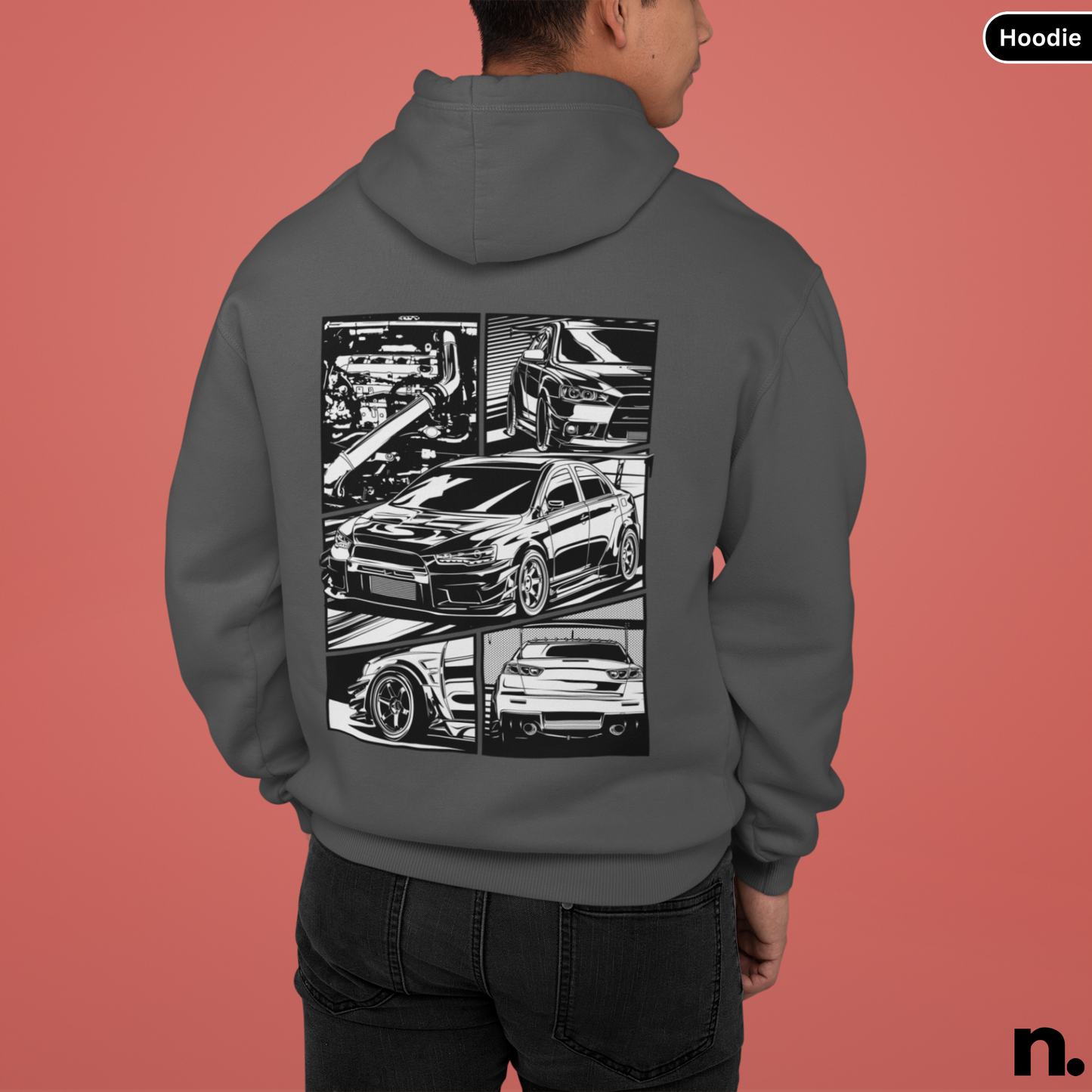 Evo X Illustration Poster Style Hoodie